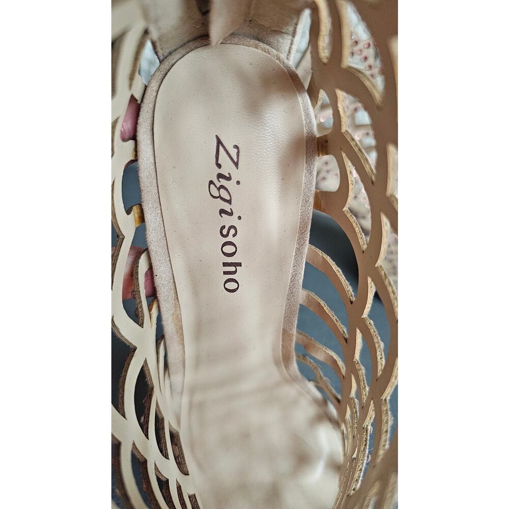 ZiGisoho Women's Duran Heeled Sandals, Sparkly Stilettos/Heels, NWOT, Sz 8 - Picture 5 of 7